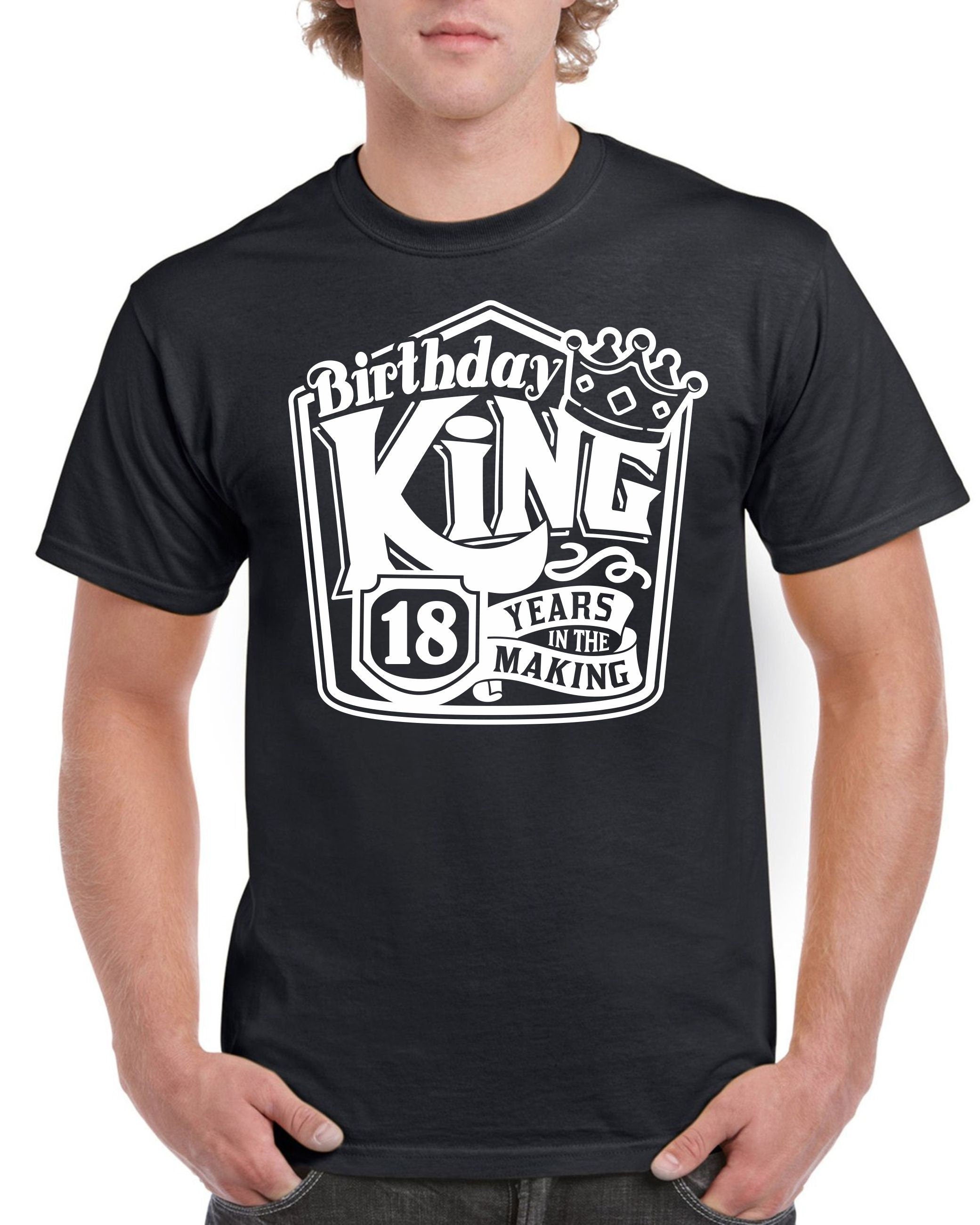 18th Birthday Gifts For Son Eighteen Birthday King 18 Years Old Funny Shirt Tee T Shirt Graphic Tee – Aesthetic Look · Must-Have Style