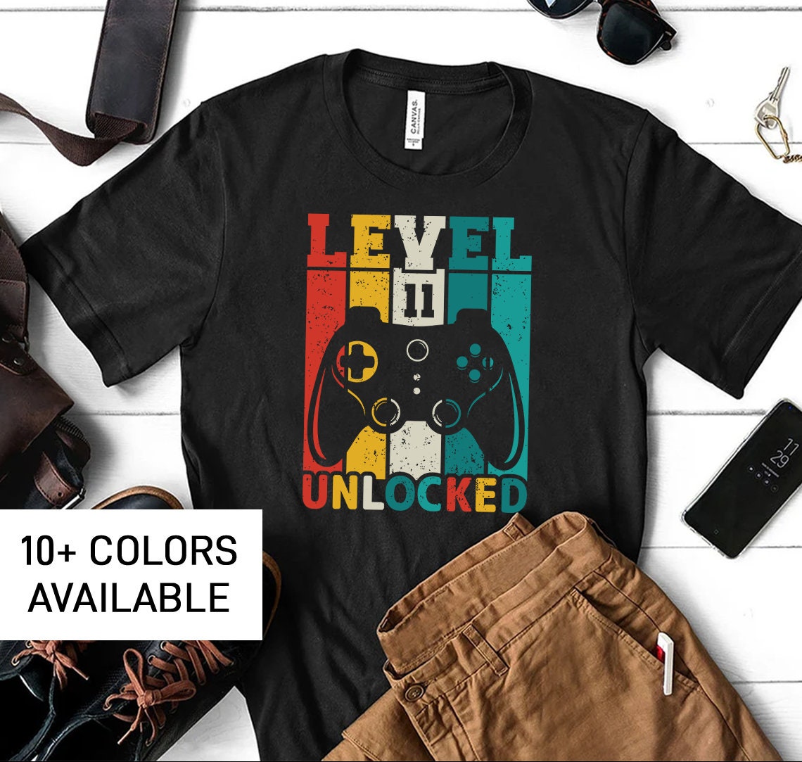 11th Birthday Shirt for Son Funny TShirt for Gamer Son Funny 11th Birthday TShirt for Son Birthday Gift from Mom Birthday Gift for Son Graphic Tee – Easygoing Wear · Top Pick For Any Outfit