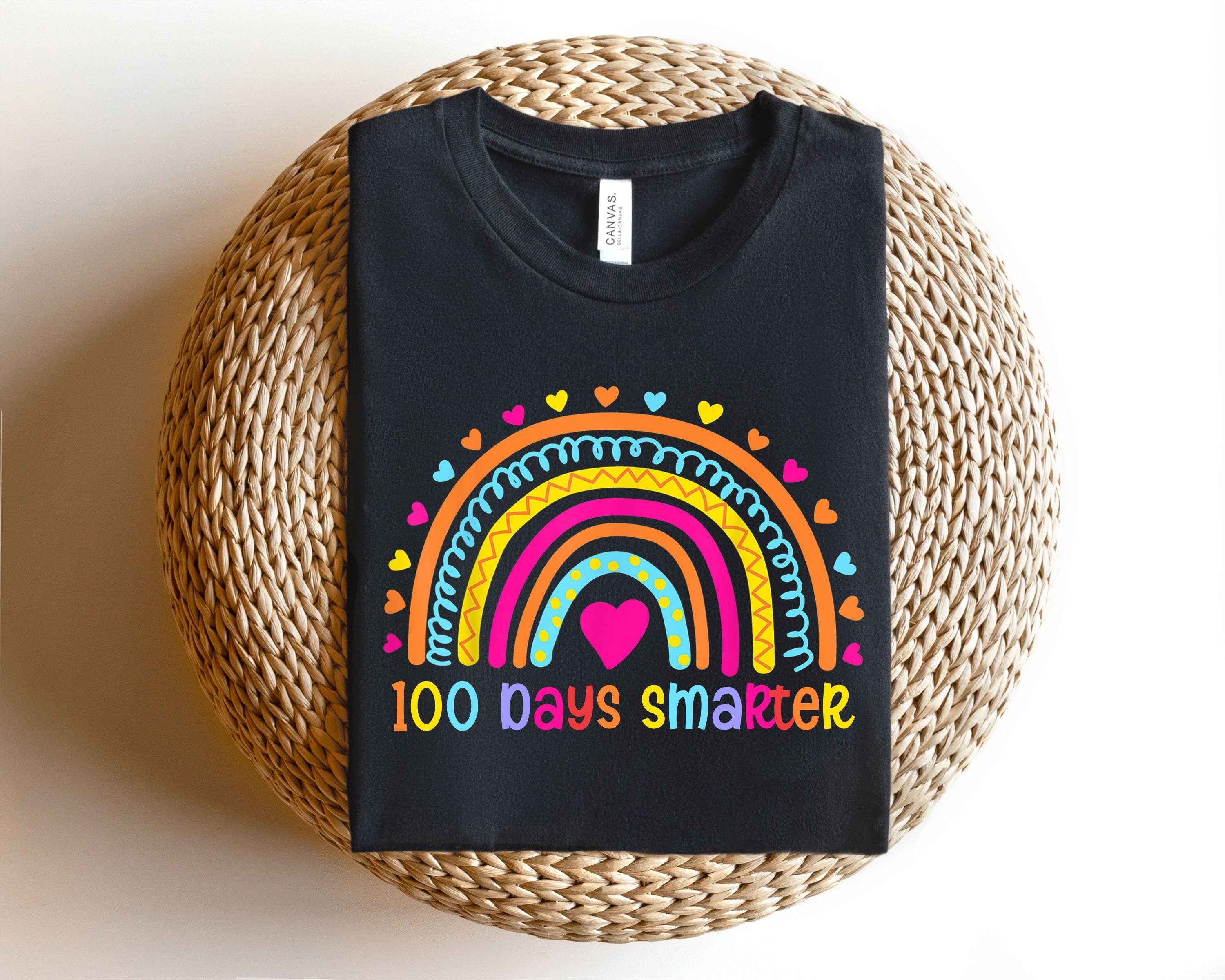 100 Days Smarter Shirt 100 Magical Days 100 Days Of School Teacher Life Shirt Teacher Appreciation Gift ShirtsBack to School Shirt Graphic Tee – Aesthetic Look · Perfect For Daily Wear