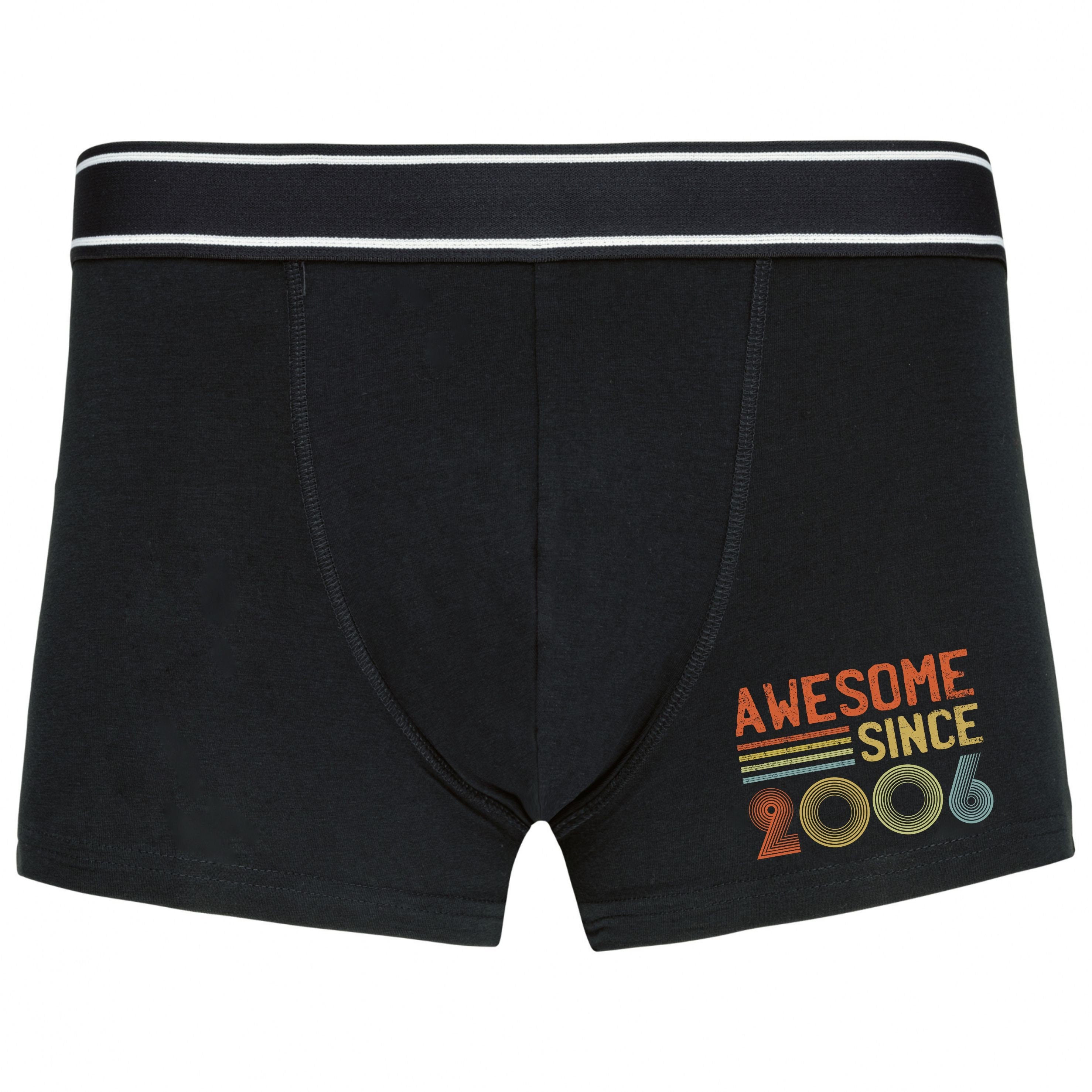 18th Birthday Gifts Mens Boxer Shorts 18 Years Old Born In 2006 Mens Underwear Men Briefs Awesome Since 1 Graphic Tee – Feel-Good Design · Trending Graphic Apparel