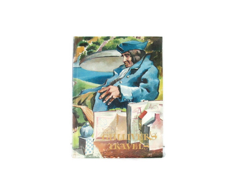 1980 Gulliver39s Travels Illustrated Hardcover Book Graphic Tee – Easygoing Wear · Perfect For Daily Wear