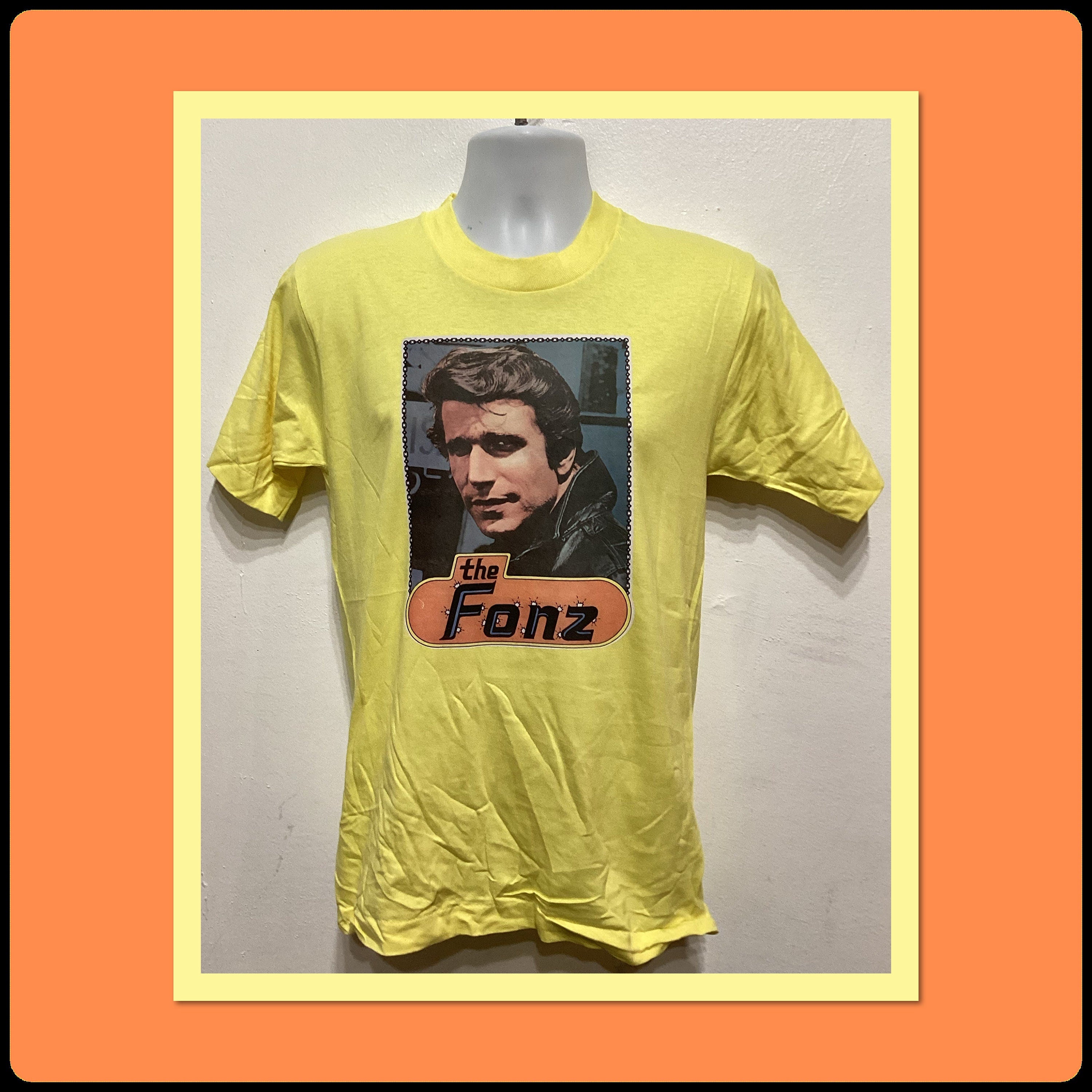 1970s original Fonzie decal T shirt Graphic Tee – Fan Favorite · Top Pick For Any Outfit
