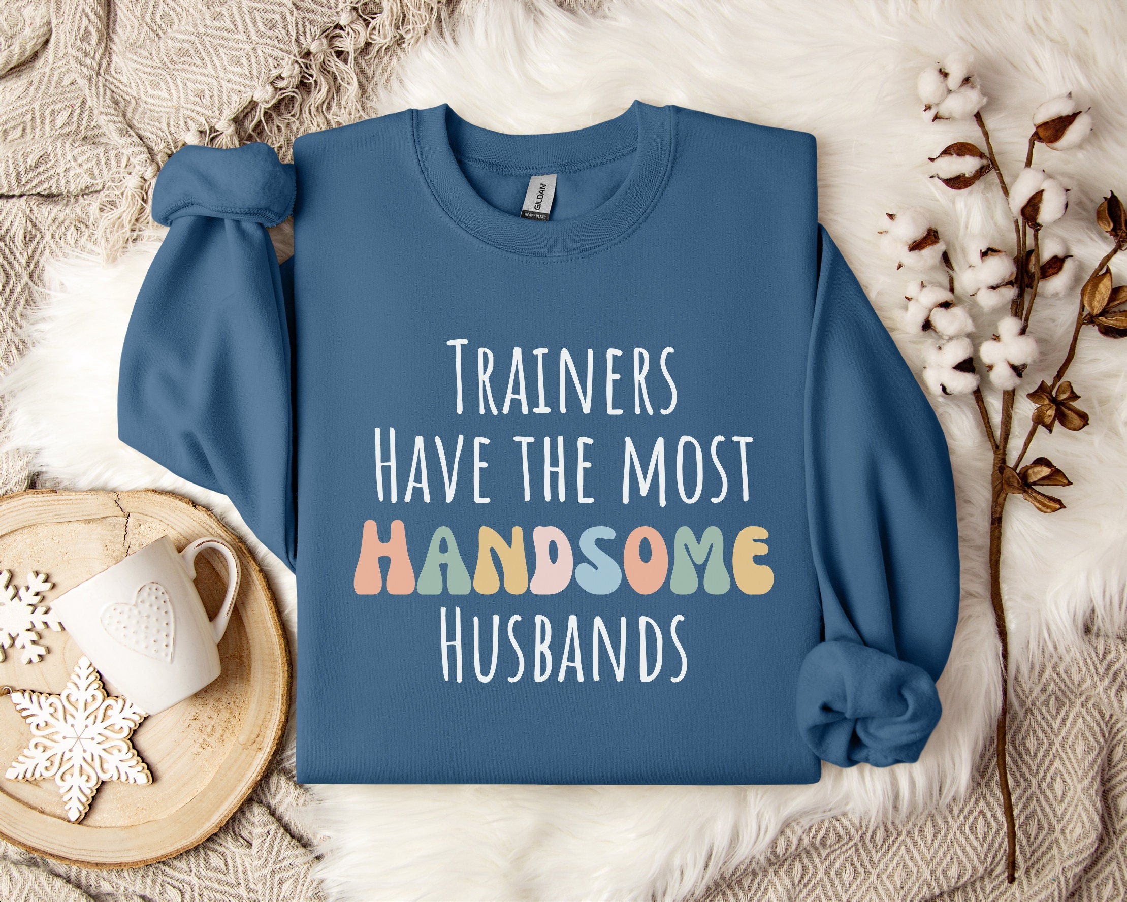 Gift for Trainer Trainer Gift Sweatshirt Hoodie for Trainer Trainer Crewneck Trainers Have The Most Handsome Husbands Hoodie – Bold Style · High-Quality Print