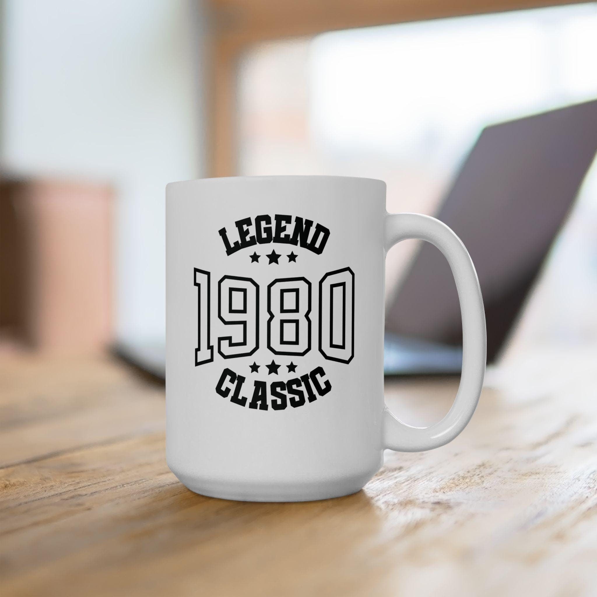 1980 birthday mug 1980 classic mug 45th birthday mug 1980 coffee mug 1980 birthday gift mug 1980 mugs Graphic Tee – Cozy Vibes · Trending Graphic Apparel