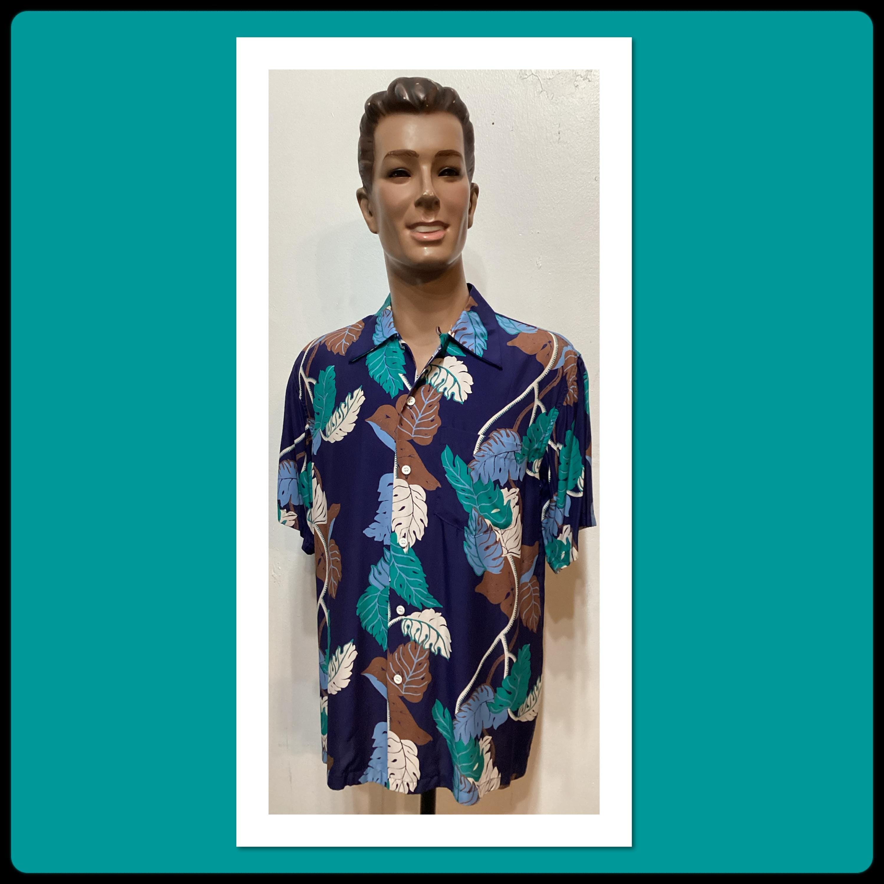 194039s vintage reproduction by Kona Bay rayon Hawaiian shirt Graphic Tee – Fan Favorite · Trending Graphic Apparel