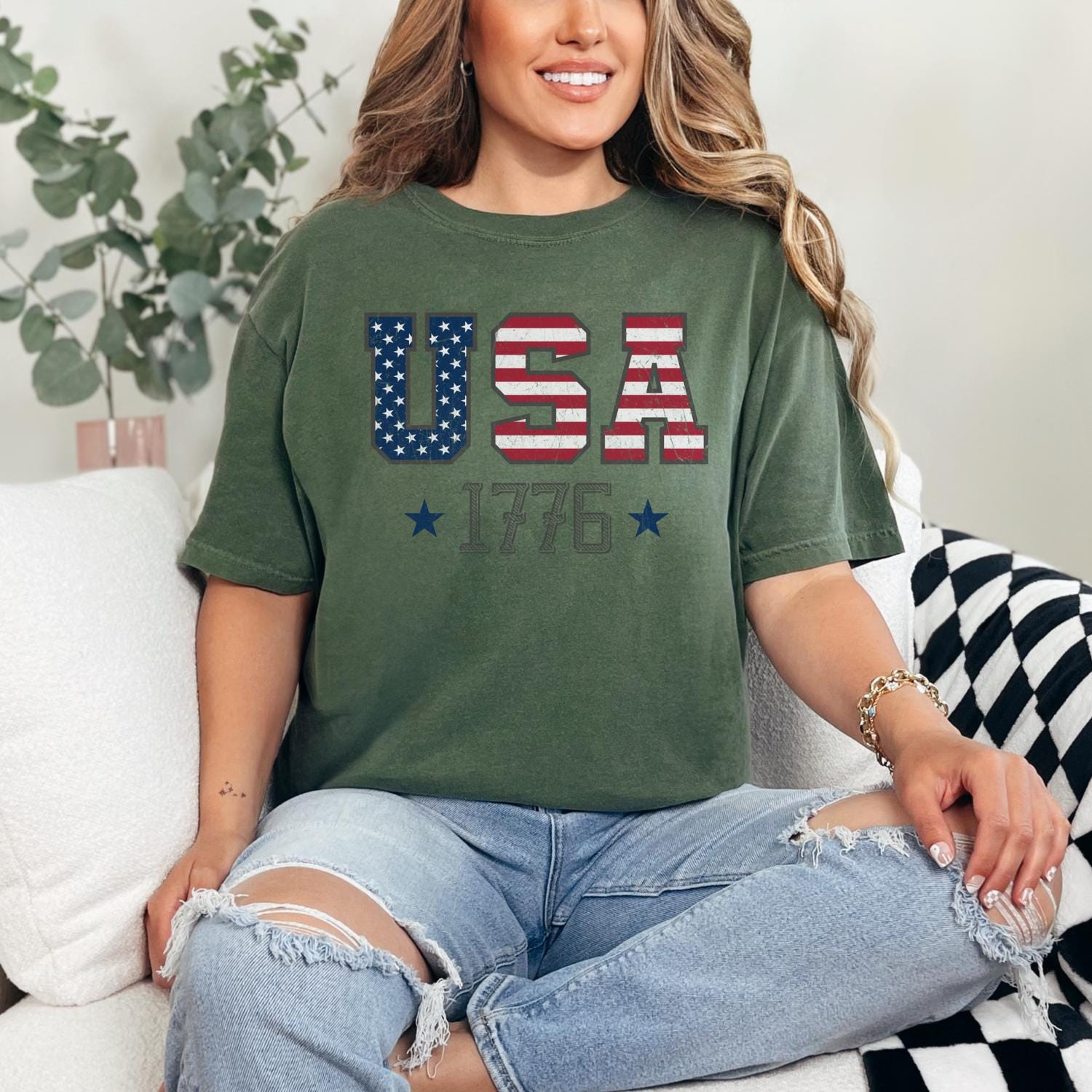 1776 Shirt USA Shirt Fourth of July Shirt America 1776 1776 T Shirt Patriotic Shirt Est 1776 Shirt Independence Day Graphic Tee – Aesthetic Look · Trending Graphic Apparel