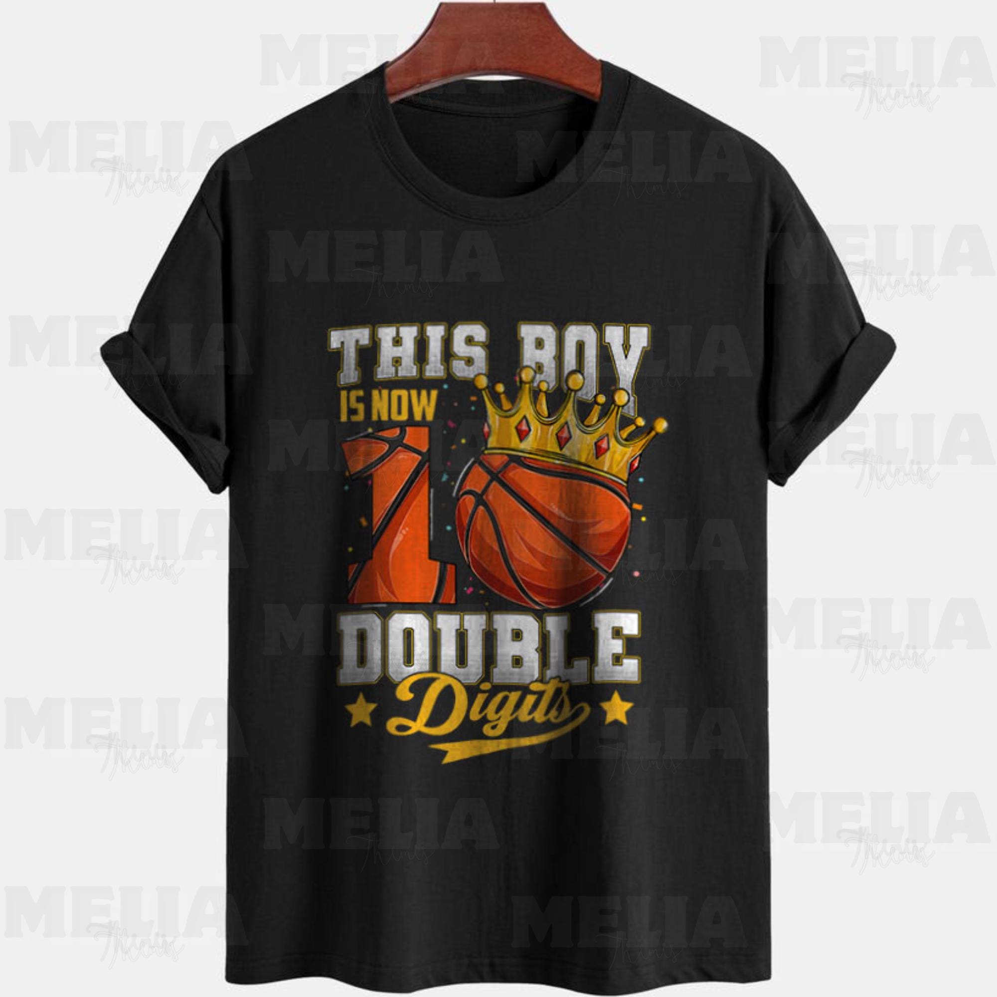 10th Birthday Basketball PNG Design for T Shirts Double Digits Boy Birthday Graphic Kids Age 10 Digital Download Sport Party Art Graphic Tee – Bold Style · Top Pick For Any Outfit