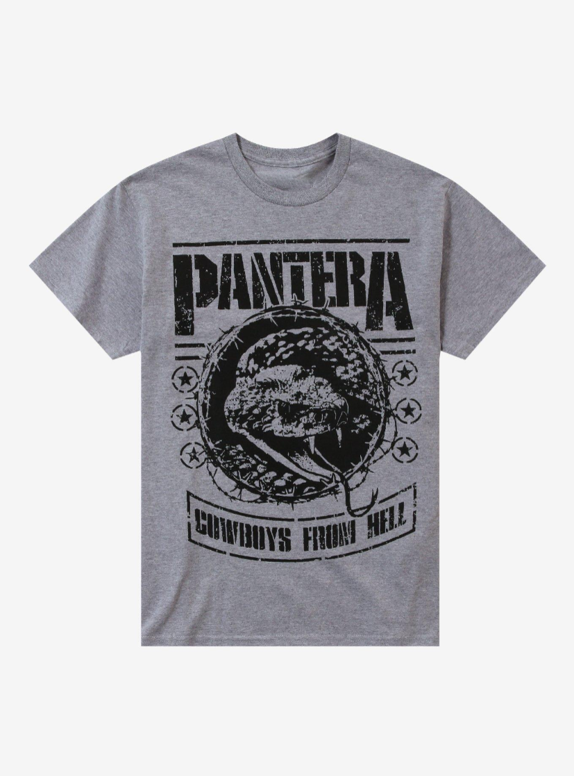 Pantera Cowboys From Hell Snake T Shirt