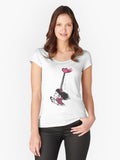 Freedon Heart Fitted Scoop T-Shirt | Graphic T-Shirt for Unisex