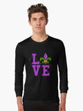 I Love Mardi Gras T Shirt New Orleans 2019 Gift For Women Long Sleeve T Shirt T Shirt Cute Design