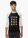 Cute Chinese Zodiac Animal Signs Lunar New Year Baseball Sleeve T-Shirt | Premium Unisex T-Shirt, Trending Graphic Tee