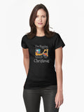 I'm Digging Christmas Snow Tractor Excavator Santa Fitted T-Shirt | Premium Unisex T-Shirt, Trending Graphic Tee