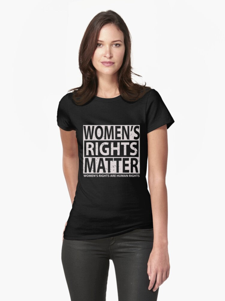 Women S Rights Are Human Rights Fitted T Shirt T Shirt Cute Design