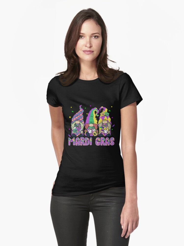 Mardi Gras Gnome 2022 Fitted T Shirt T Shirt Cute Design