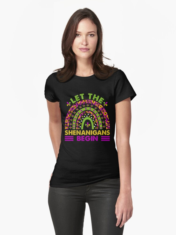 Mardi Gras 2022 Let The Shenanigans Begin Fitted T Shirt T Shirt Gift Ready