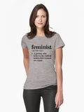Feminist Definition Fitted T Shirt T Shirt Cute Design