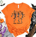 Halloween Spooky Pumpkin T-shirt,night Bafore Men Women Costume,dancing Skelton