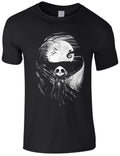 Jack Skellington Face Nightmare Before Christmas Black Scary Halloween T-shirt