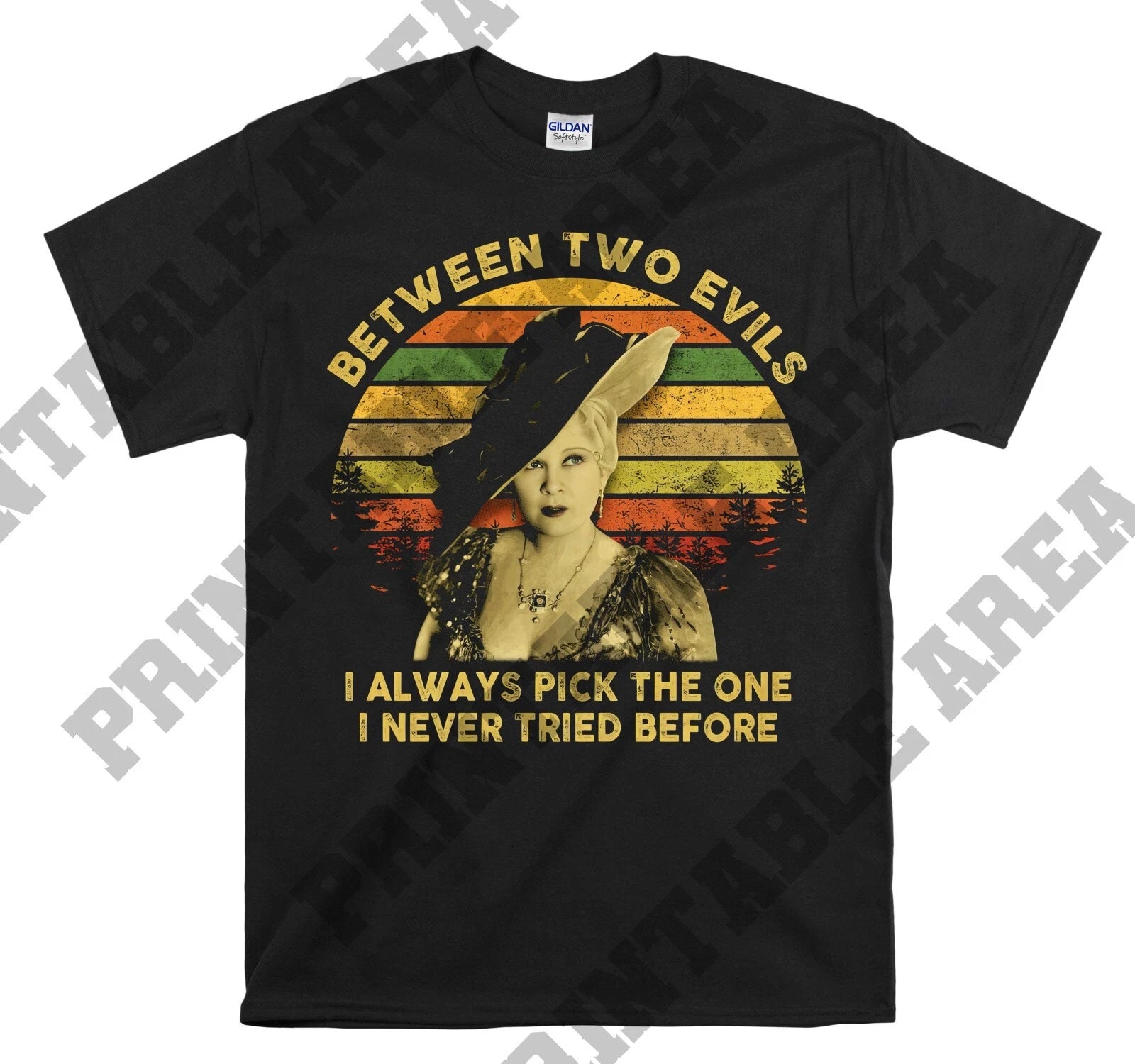 Mae West Between Two Evils I Always Movie Hoodie Tshirt Men Women Unisex Mo294
