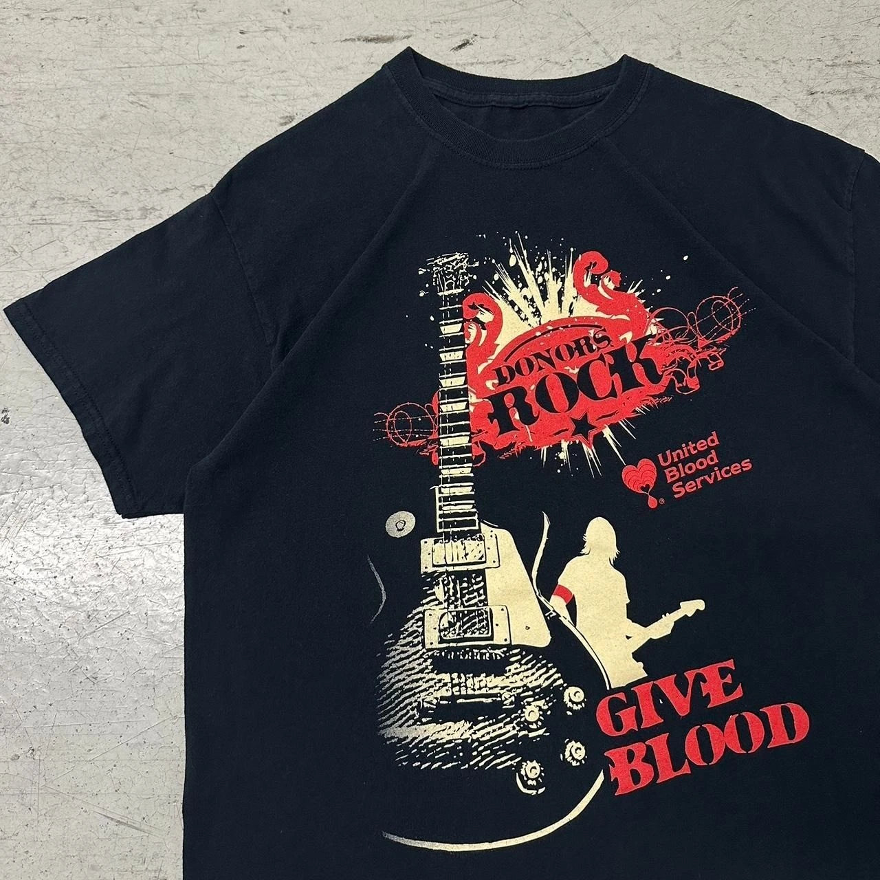 Y2K Donate Blood Grunge Guitar Rock T-Shirt