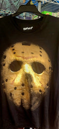 Mens Xl Shirt Friday The 13th Black X-large Halloween Mask Jason Horror Movie