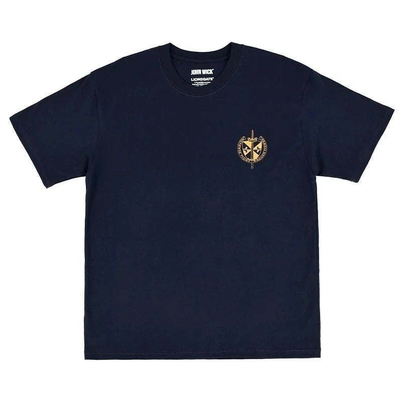 Officially Licensed John Wick The High Table Navy Blue T-Shirt