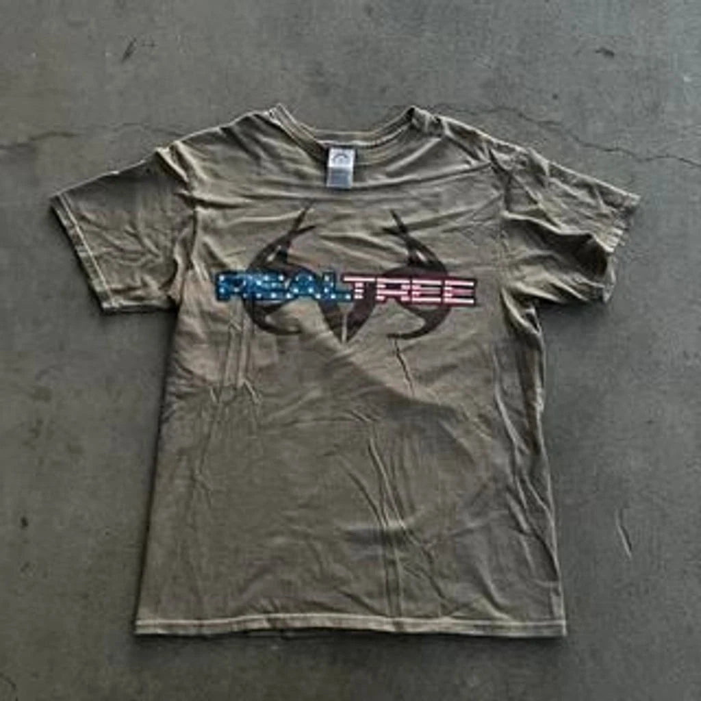 Vintage Y2K Realtree Antler Logo T-Shirt