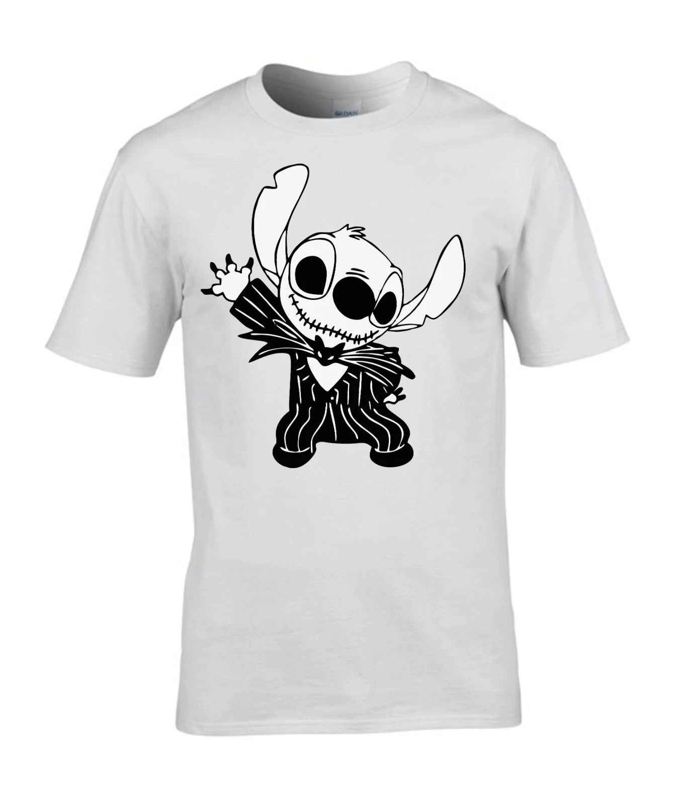 Jack Skellington Stitch T-shirt, Halloween Skeleton Horror Sweatshirt Hoodie