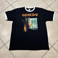 Vintage Genesis Invisible Touch Black Ringer Band Graphic Y2K T-Shirt