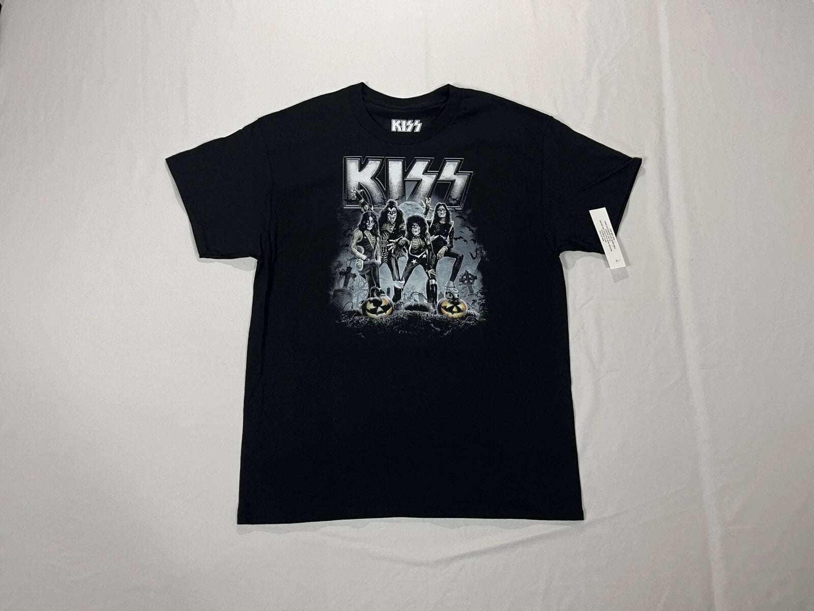 Kiss Halloween T-shirt, Logo Band-members Pumpkins (size X-large) New With Tags
