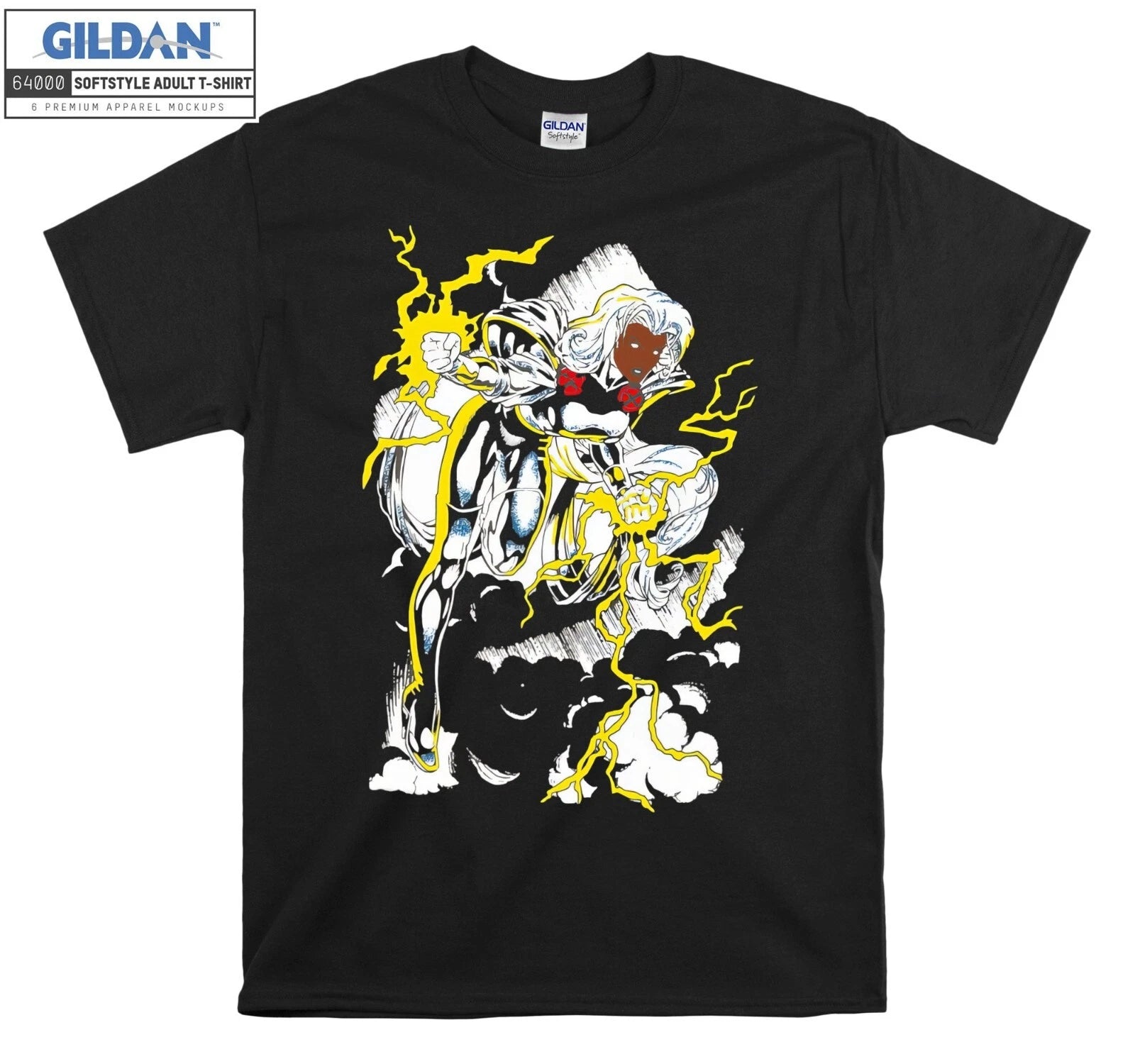 Marvel X Men Storm Action Pose Retro Graphi Hoodie Tshirt Men Women Unisex Ac407