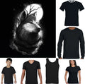 Moon Wolf T-shirt Mens Animal Face American Werewolf Horror Camping Halloween