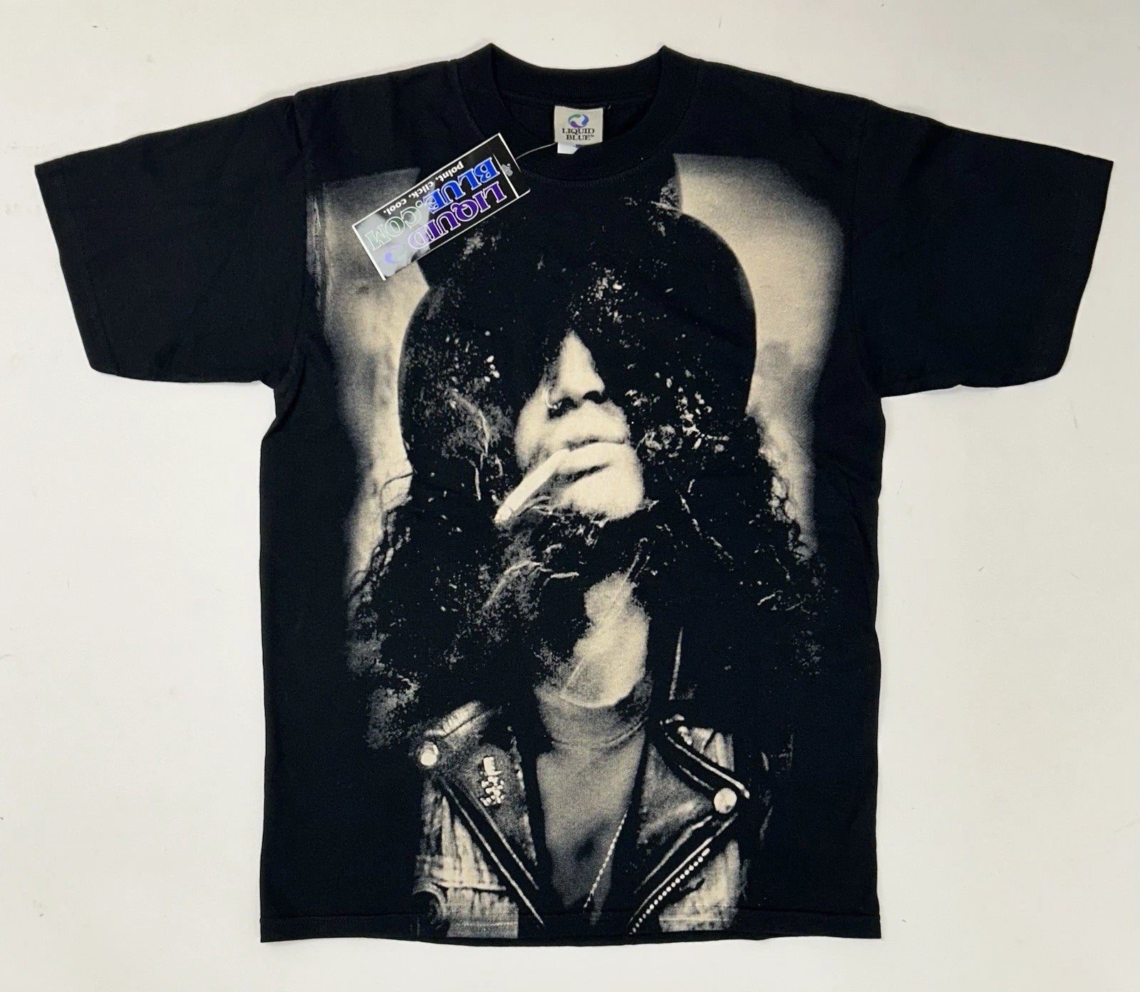 Vintage Liquid Blue Slash All Over Print Guns N Roses Rock T-Shirt