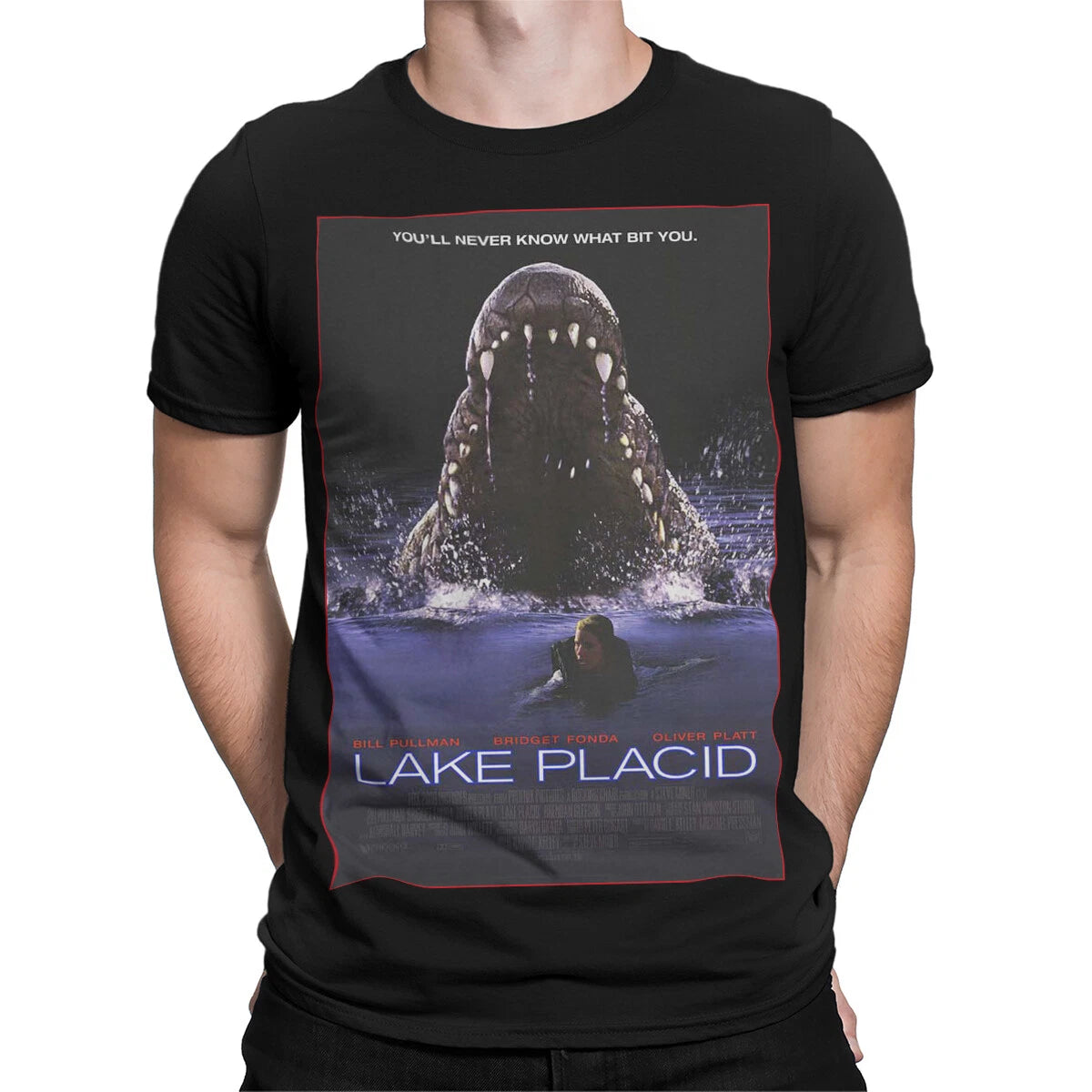 Lake Placid Youll Never Know What Bit You Crocodile Horror Movies Graphic Tee