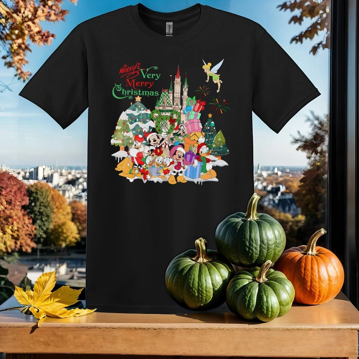 Mickey's Very Merry Christmas T-shirt T Shirt Men Women Unisex Tshirt Sy536