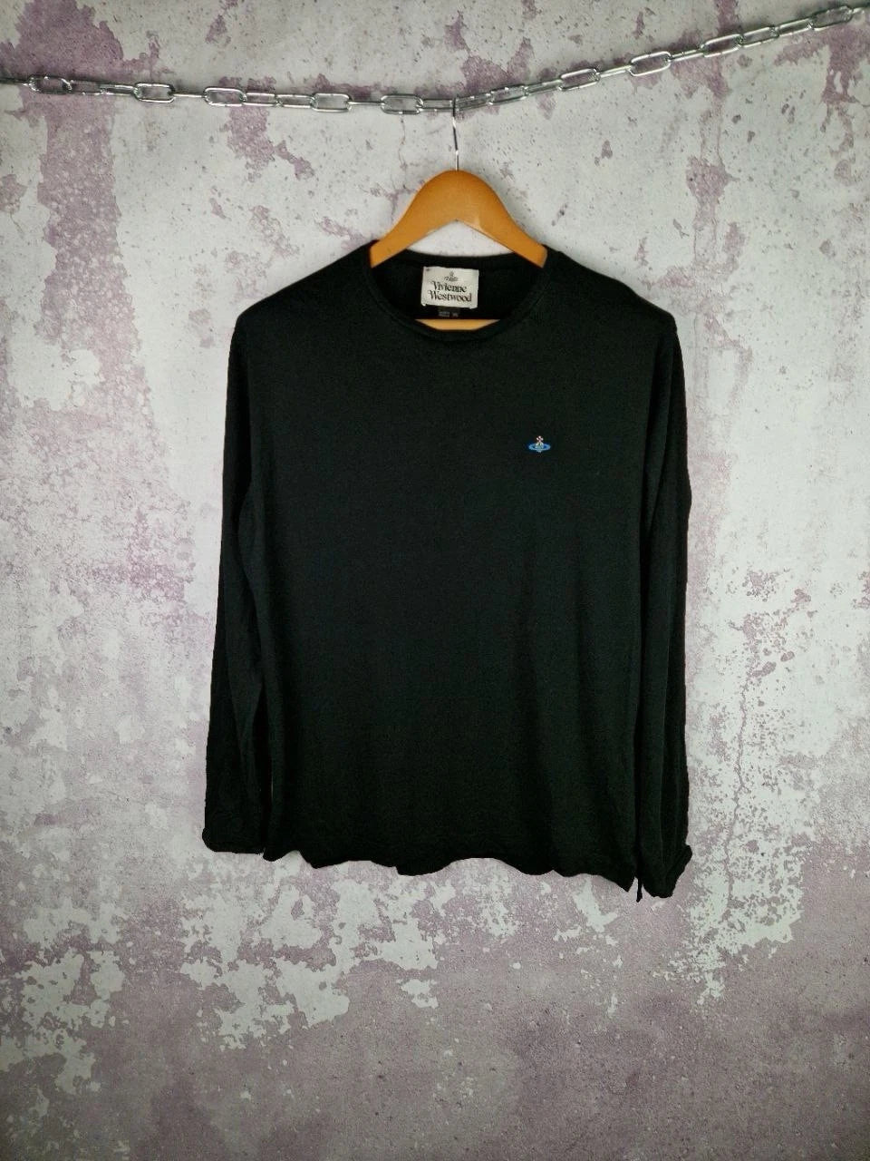 Vivienne Westwood Long Sleeve Vintage Y2K Black T-Shirt