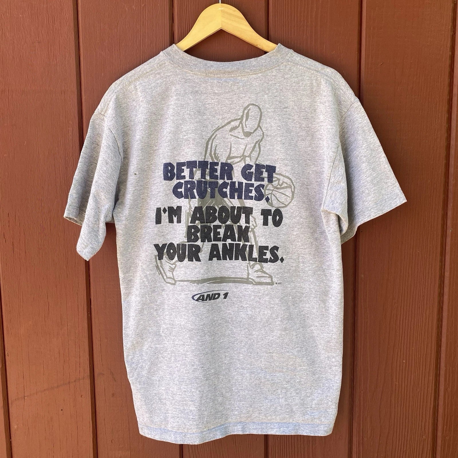 Vintage AND1 Trash Talk Basketball Break Your Ankles Y2K T-Shirt