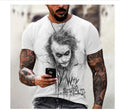 New Halloween Joker Joaquin Phoenix T Shirt Movie Jack Mark Jokers 3d Tee