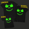 Jack Face Glow In Dark Halloween Unisex T Shirt Men Women Costume Present #h11