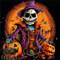 Jack Skeleton Halloween Skull Mens T-shirt 100% Cotton