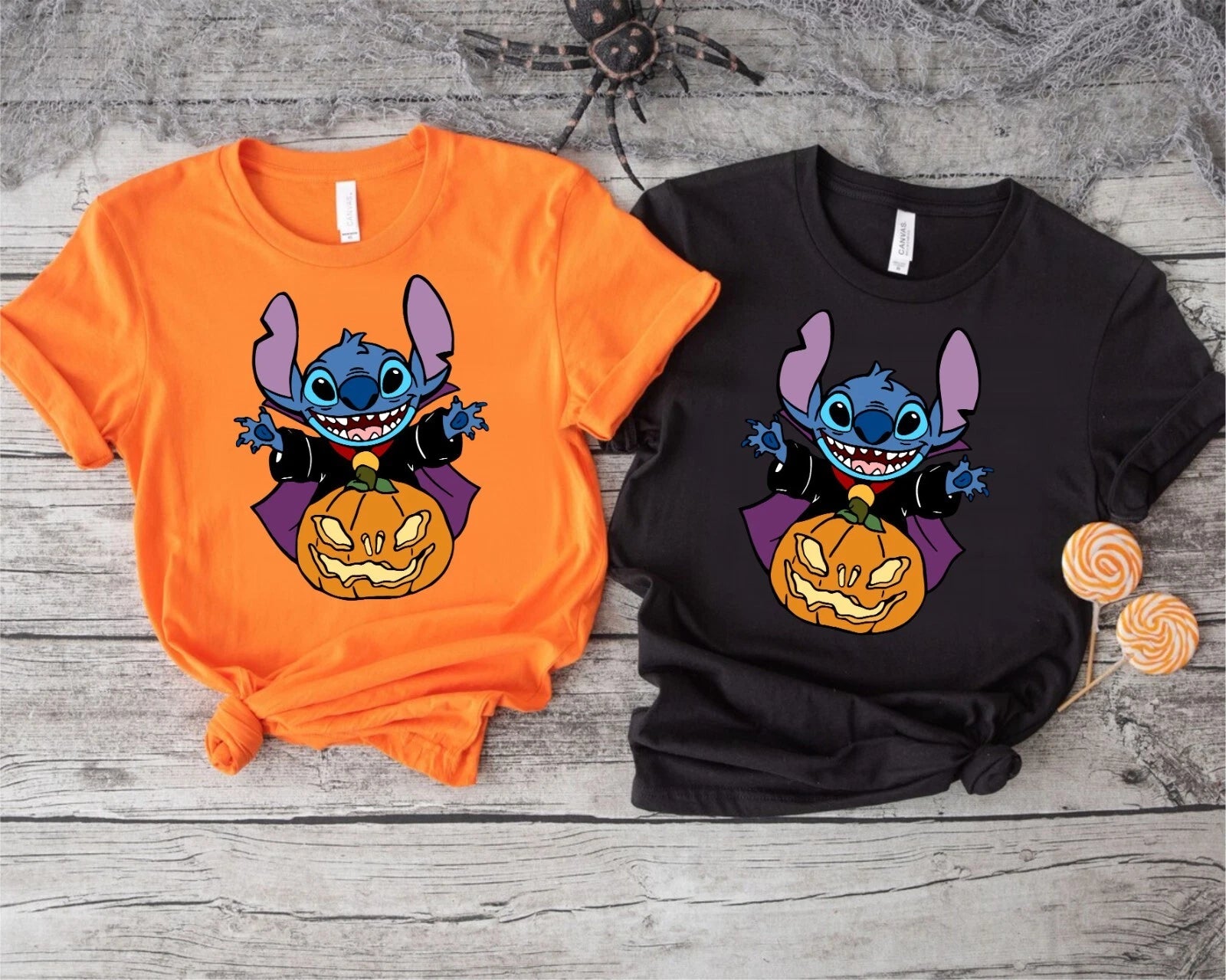 Lilo And Stitch Halloween T-shirt, Pumpkin Disney Stitch Sweatshirts Hoodies Top