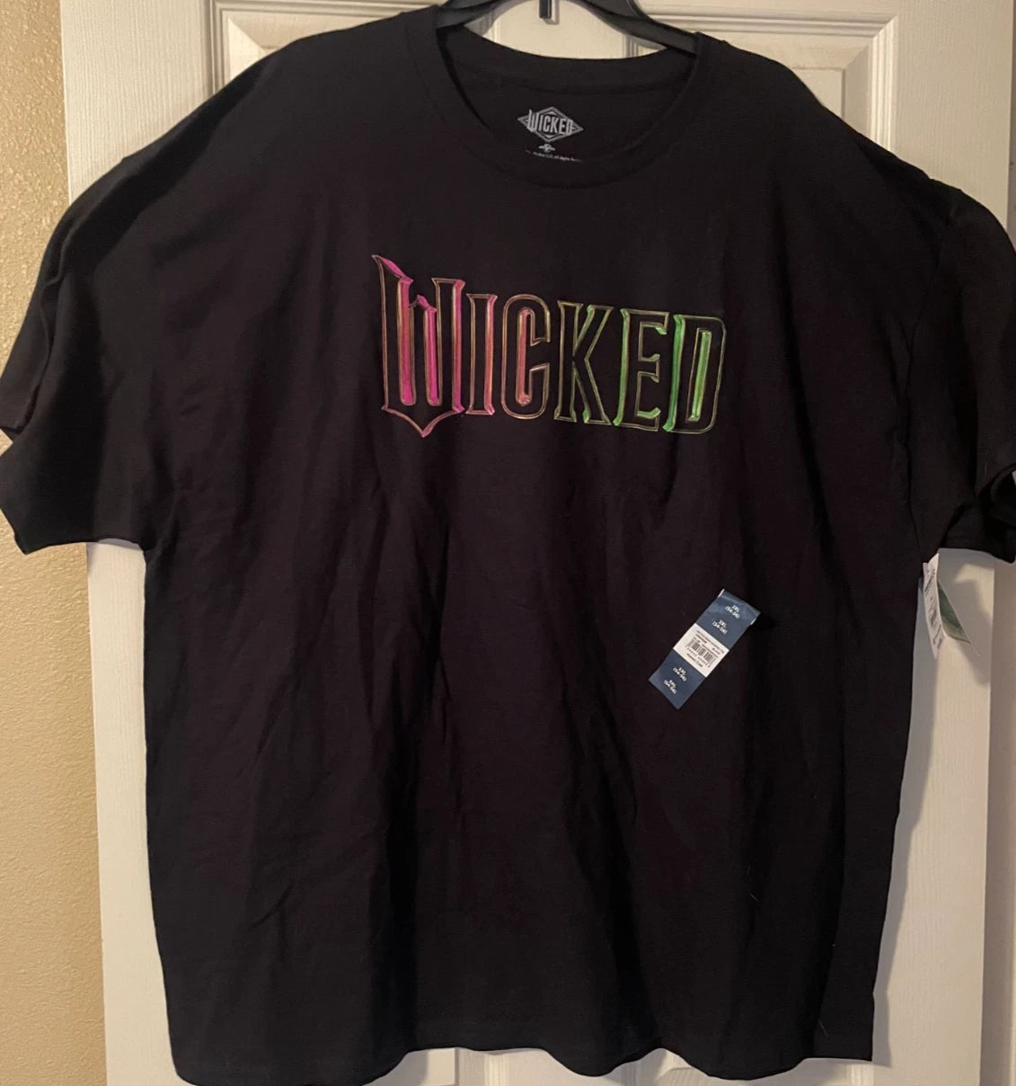 Wicked Movie Pink & Green Logo Glinda Elphaba T-Shirt