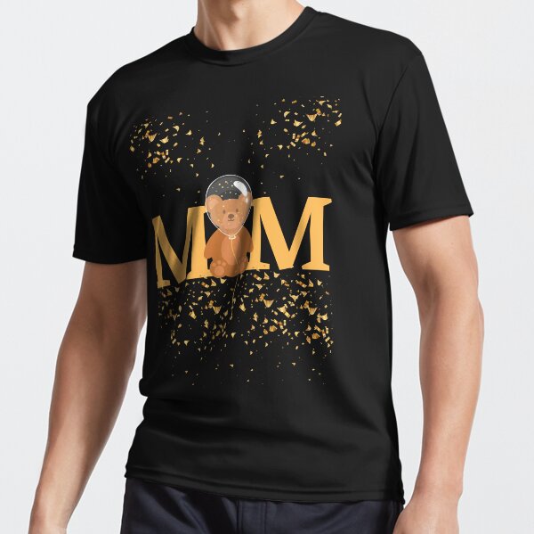 MoM… Mother’s Day Bear Active T-Shirt for Sale by AlliesCrafts517