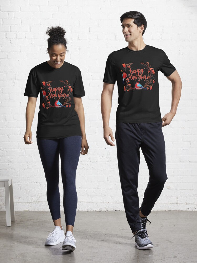 Happy New Year Active T-Shirt | Premium Unisex T-Shirt, Trending Graphic Tee