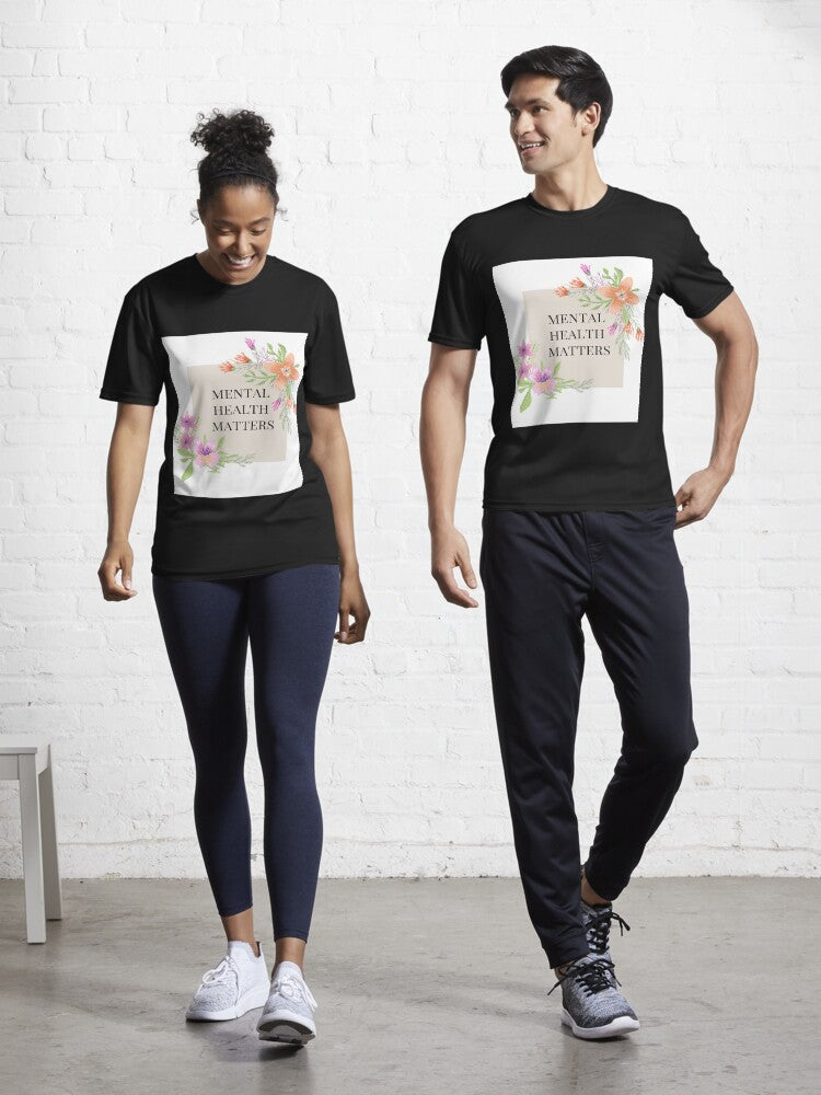 Mental Health Matters Flower T-Shirt