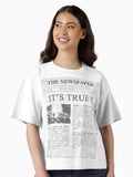 u2 new years day newspaper Boxy T-Shirt | Premium Unisex T-Shirt, Trending Graphic Tee