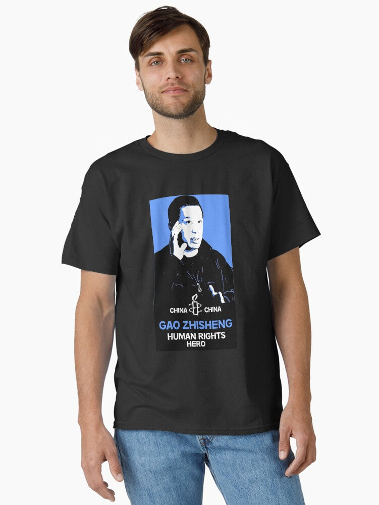 Gao Zhisheng 21st Century Hero Human Rights China Amnesty Classic T Shirt T Shirt Limited Vibe