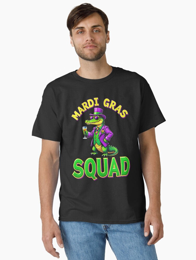 Mardi Gras Squad Classic T Shirt T Shirt Cute Design