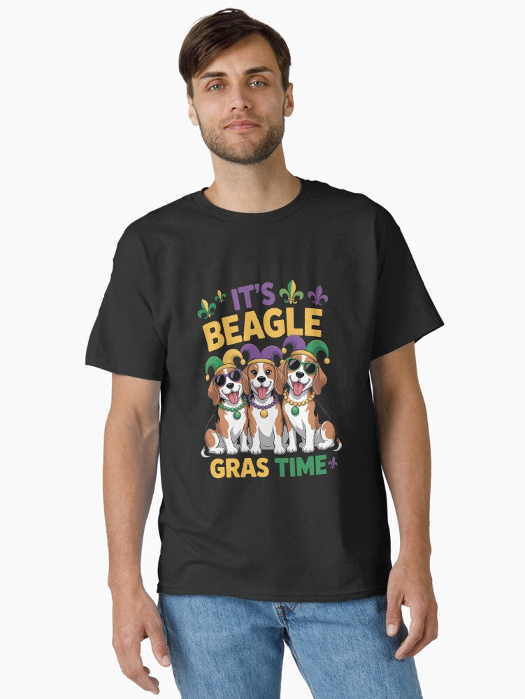 Mardi Gras It S Beagle Gras Time Mardi Gras Classic T Shirt T Shirt Premium Print