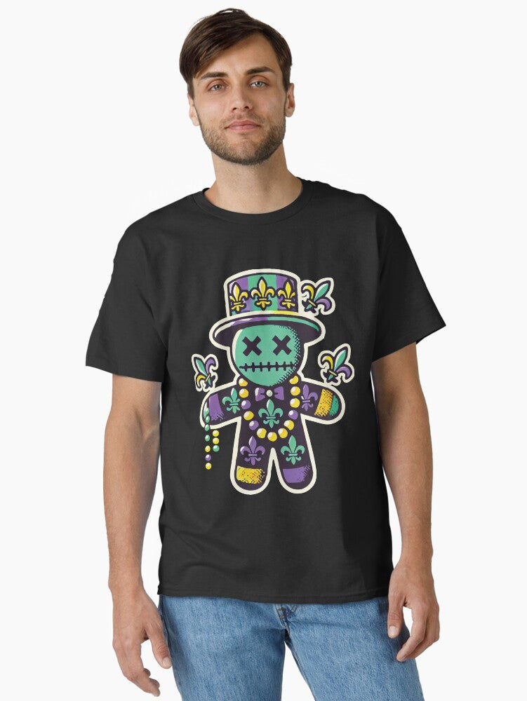 Mardi Gras Voodoo Doll Fleur De Lis Classic T Shirt T Shirt Premium Print